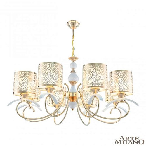 309787/8 Wh/Gd Подвесная люстра Arte Milano Florentia-9787 309787/8 Wh/Gd