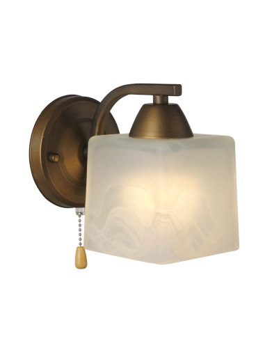 Настенное бра Мелодия Света Cube P9484-1W AB 000022896