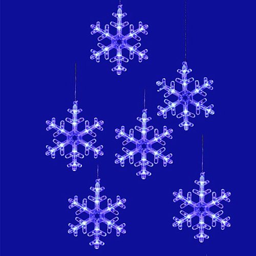 ULD-E1503-072/DTA BLUE IP20 SNOWFLAKES-3 Занавес фигурный светодиодный, 1,5х0,3м Uniel ULD-E1503-072/DTA BLUE IP20 SNOWFLAKES-3