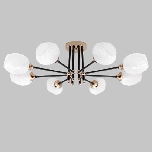 Потолочная люстра IMEX MD.4144-8-S-BK+FGD