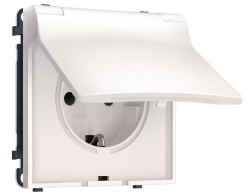 MS208010 MS208010 Комплект механизма электрической розетки SIGMA Жемчуг 50Hz 2P+E с/з с/ш и крышкой IP44 16A-250V QUANT PRO (SP2080, PR141)