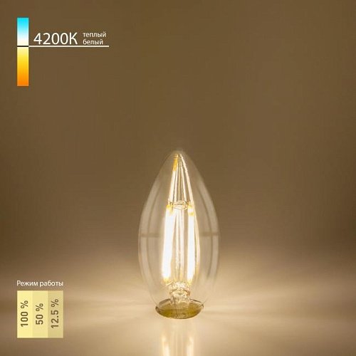 Светодиодная лампа Elektrostandard Dimmable F Dimmable 5W 4200K E14 (C35 прозрачный) (BLE1401)