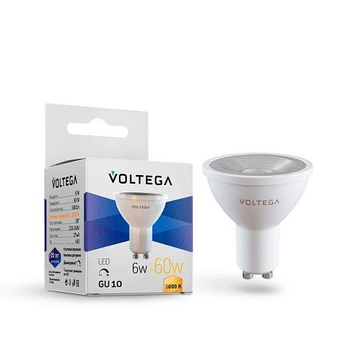 Светодиодная лампа Voltega Sofit dim GU10 Lens 7251