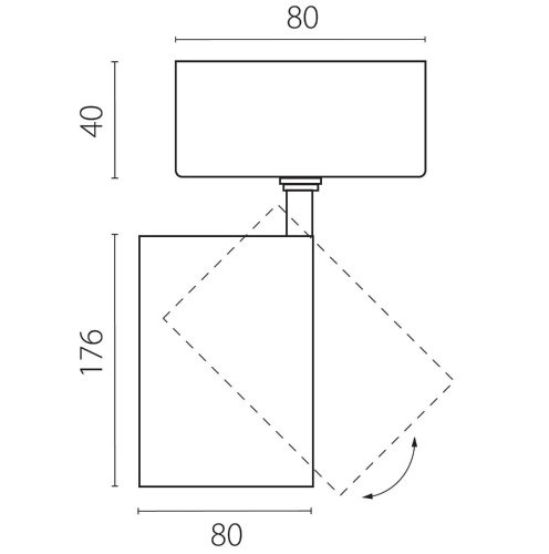Светильник спот Lightstar Canno Pro C4307SO