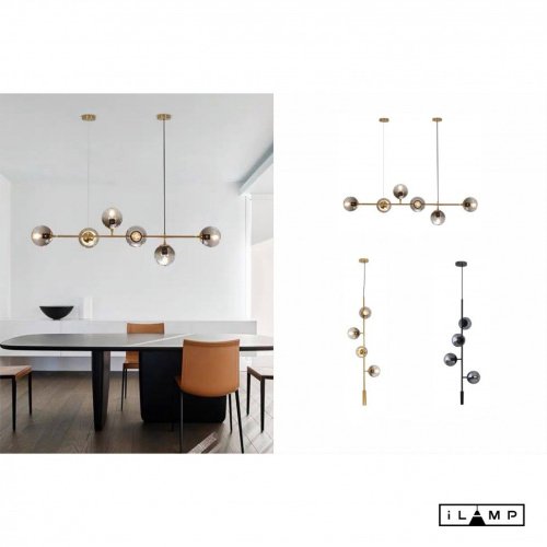 9136P/6 GL-WH Светильник подвесной iLamp Golden 9136P/6 GL-WH