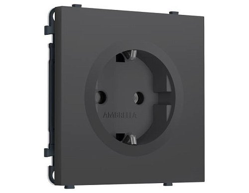 MS906010 MS906010 Комплект механизма электрической розетки SIGMA Графит Мягкое касание 50Hz 2P+E с/з 16A-250V QUANT PRO (SP9060, PR141)