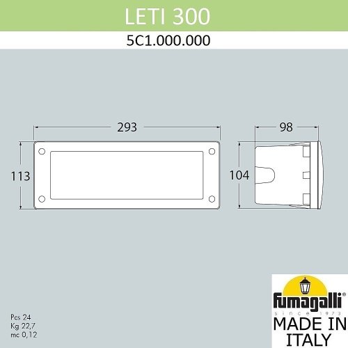 Подсветка для ступеней Fumagalli Leti 5C1.000.000.LYF1R