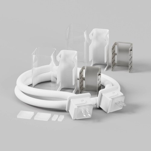 Двусторонний коннектор питания с проводом (30 см) для гибкого неона 17x12 мм Maytoni Изгиб поперек оптической оси 432013