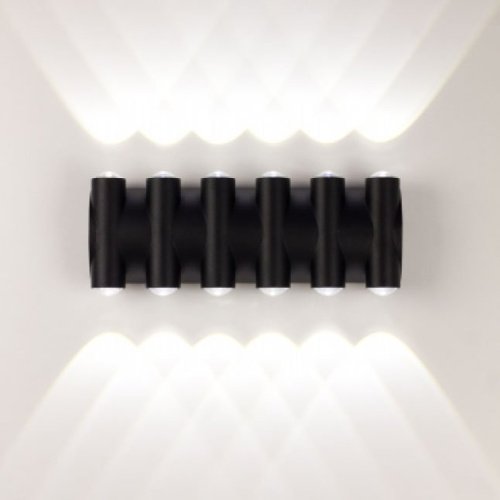 AM359-12X1W BK 4000K Уличный настенный светильник AM Group Am359 AM359-12X1W BK 4000K