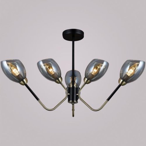 IL9960-6CSQ-79 BK AB Потолочная люстра ILLUMICO IL9960-6CSQ-79 BK AB