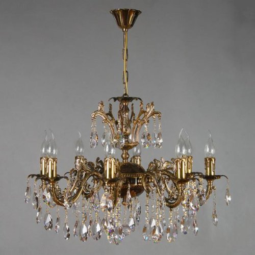 Подвесная хрустальная люстра Granada Ambiente 2118/8 PB Tear drop