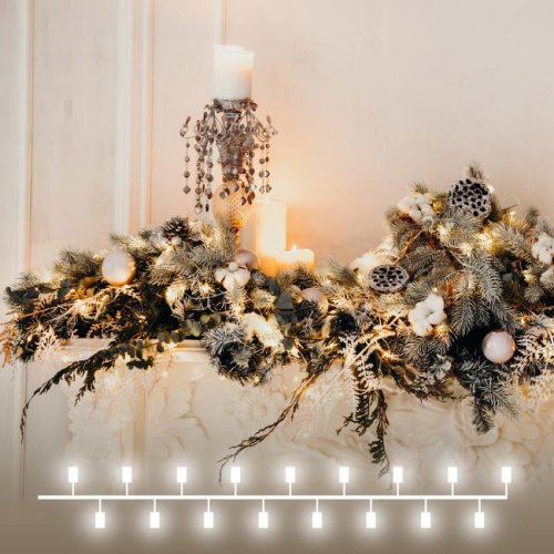 400-007 теплый белый 5м IP20 Гирлянда Eurosvet 400-007 400-007 теплый белый 5м IP20