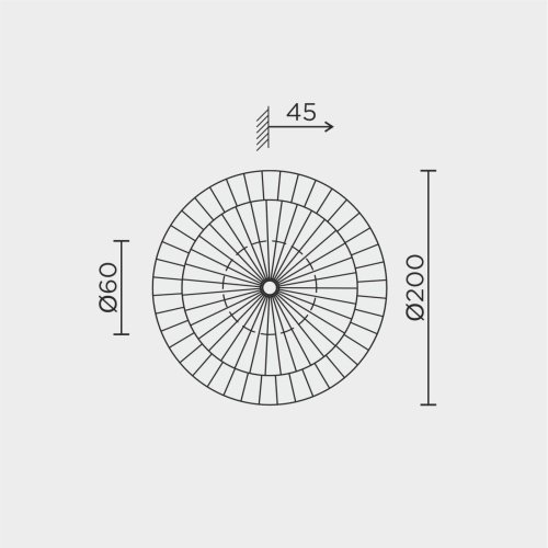 Настенный светильник MS Modelux MS.1500.01