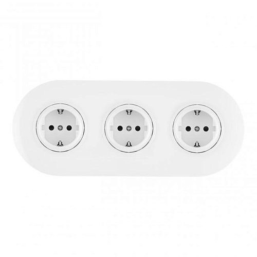 SET08-3-40-1x3 white Розетка Arte Milano Set08-3 SET08-3-40-1x3 white