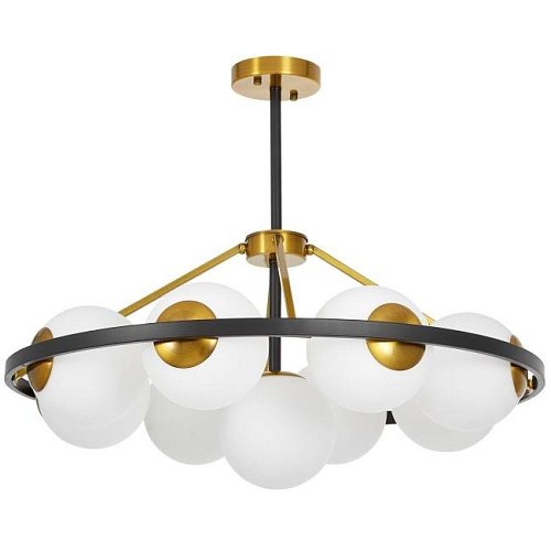 LDP 8034-9 BK+WT Потолочная люстра Lumina Deco Donzano LDP 8034-9 BK+WT