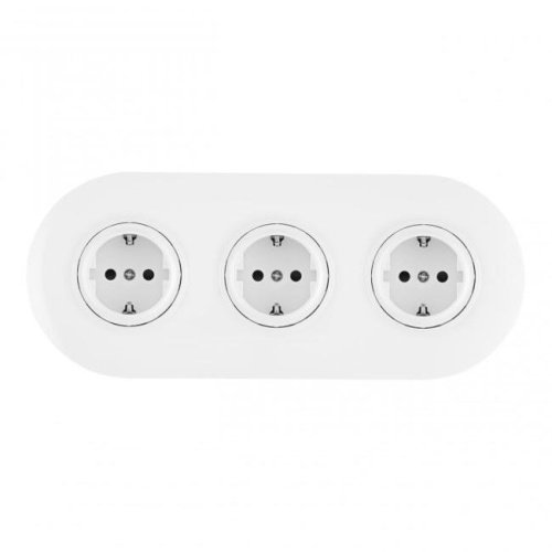 SET08-3-40-1x3 white Розетка Arte Milano Set08-3 SET08-3-40-1x3 white