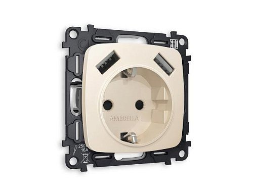 Розетка Ambrella Volt OMEGA MO329010