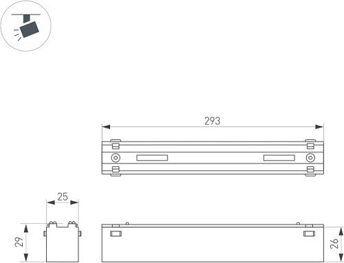 Трековый светильник Arlight Mag-Vibe 044178