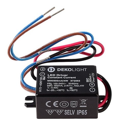 872065 Блок питания MINI, 500mA/4W Deko-Light Eingangsspannung 872065