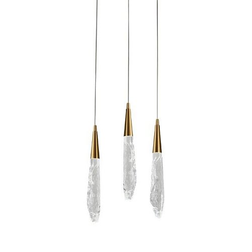 OD2438-3 gold/clear Светильник подвесной Delight Collection OD2438 OD2438-3 gold/clear