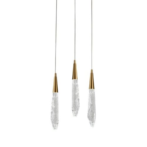 OD2438-3 gold/clear Светильник подвесной Delight Collection OD2438 OD2438-3 gold/clear