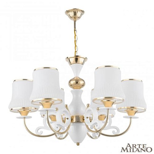 301097/6 Wh/Gd Подвесная люстра Arte Milano Florentia-1097 301097/6 Wh/Gd