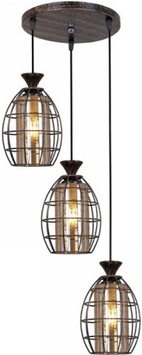 Подвесной светильник 03525-0.4-03 BK+GD