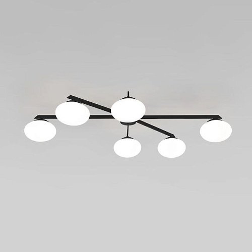 Потолочная люстра Eurosvet Opaline 70220/6 черный Smart