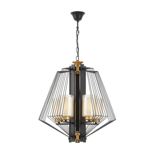 LDP 1244-5 BK+MD Подвесная люстра Lumina Deco Canti LDP 1244-5 BK+MD