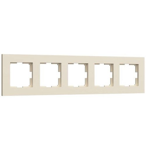 W0052962/ Рамка на 5 постов Slab (айвори софт) Рамка Werkel Slab айвори софт W0052962/ Рамка на 5 постов Slab (айвори софт)