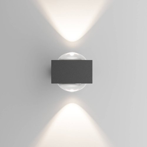 Уличный настенный светильник Elektrostandard Lenses Lenses (35191/W) серый