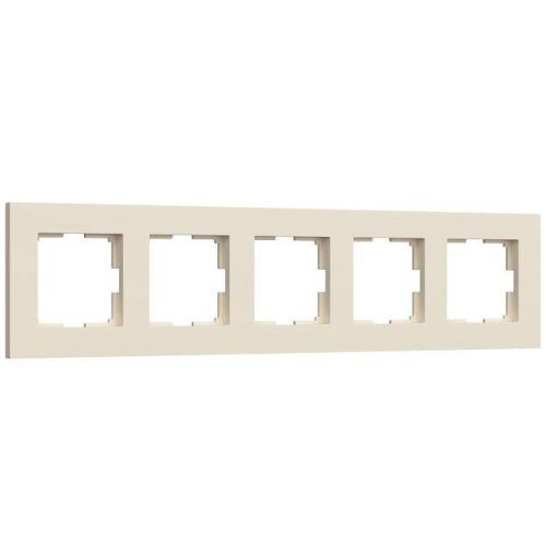 W0052962/ Рамка на 5 постов Slab (айвори софт) Рамка Werkel Slab айвори софт W0052962/ Рамка на 5 постов Slab (айвори софт)