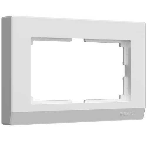 W0081801/ Рамка для двойной розетки Stark (белый) Рамка Werkel W0081801/ Рамка для двойной розетки Stark (белый)