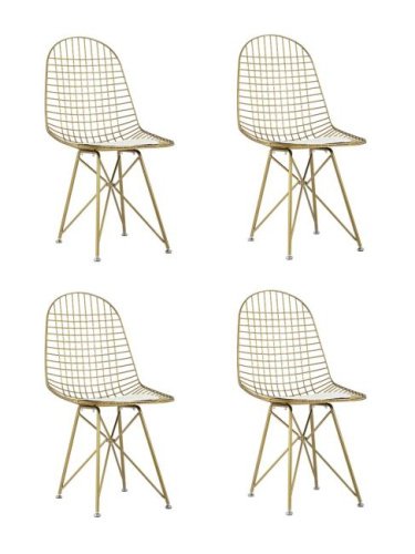 Комплект стульев Stool Group Eiffel AFR-18B-P1 GL/WH X4