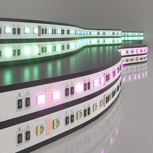 Лента светодиодная 60Led 24W IP20 RGB 6500K холодный белый (5050 24V 60Led 24W IP20 RGBW) LED лента Elektrostandard 24V 60Led 24W IP20 RGBW Лента светодиодная 60Led 24W IP20 RGB 6500K холодный белый (5050 24V 60Led 24W IP20 RGBW) a053703