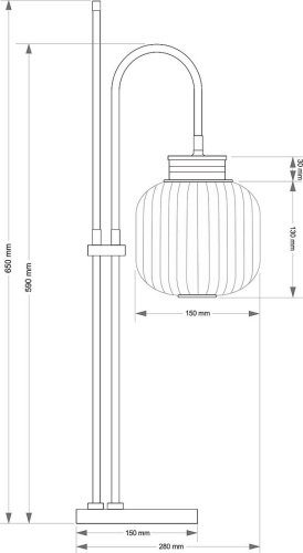 Настольная лампа Kutek Alba ALB-LG-1(ZM)