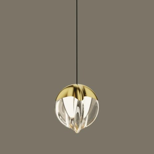 Светильник подвесной Delight Collection MD24001033 MD24001033-1A gold/clear