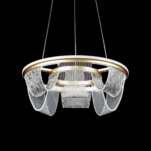 L7706-460 GD Подвесная люстра L LED4U L7706-460 GD