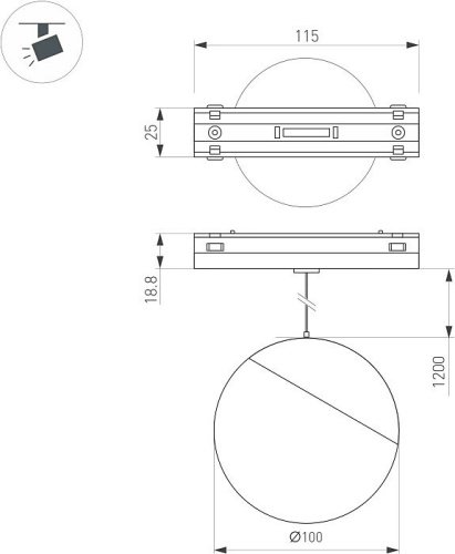 044452 Трековый светильник Arlight Mag-Vibe 044452