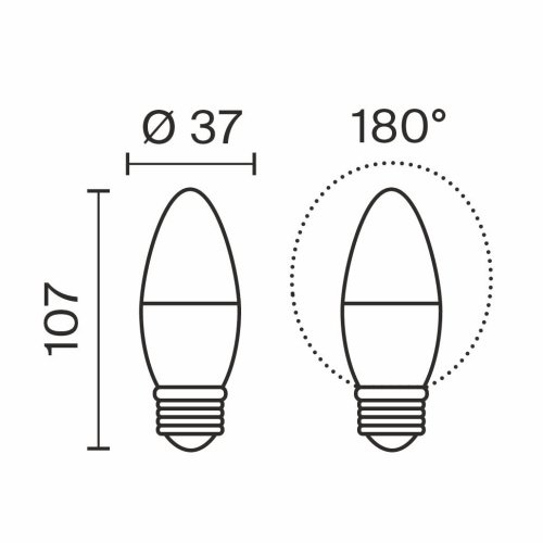 Светодиодная лампочка Candle 7W Voltega 3269