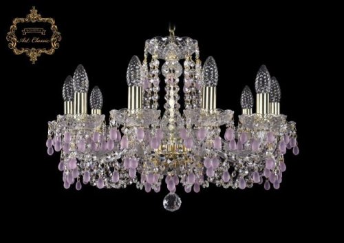 11.24.10.200.Gd.V7010 Подвесная хрустальная люстра 11.24 Art Classic 11.24.10.200.Gd.V7010