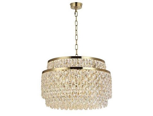 Подвесная люстра Newport Tiffany 8530/60 C gold polished