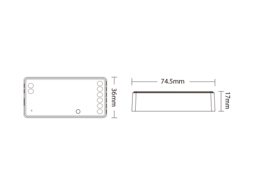 00-00040673 Контроллер универсальный Quick control SPI 3 в 1 (один цвет/RGB/RGBW), SWG Standard 00-00040673