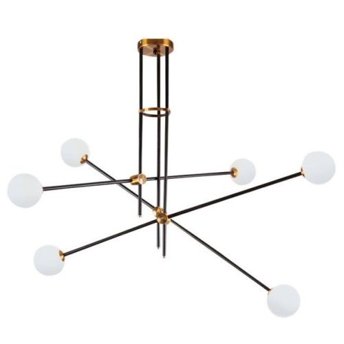 9389P/6 black/gold Потолочная люстра Delight Collection Bistro Globe 9389P/6 black/gold