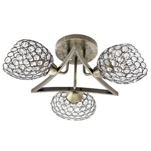 Потолочная люстра ЭкономСвет 50226R 50226/3AB BK+CL