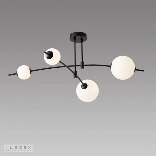 Потолочная люстра ILedex Epical 6827-4 BK+WH