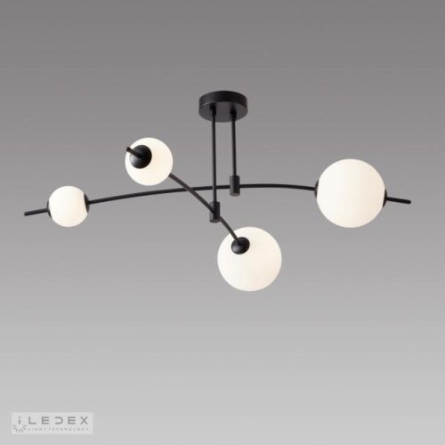 Потолочная люстра ILedex Epical 6827-4 BK+WH