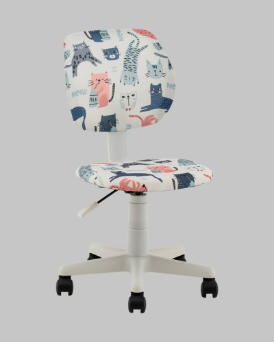 Компьютерное кресло Stool Group ЛОЛО 5256D-W Cats