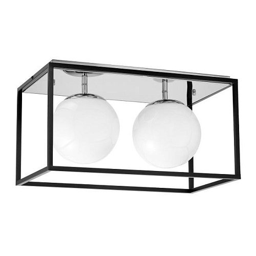 LDC 8060-2 CHR+BK Светильник потолочный Lumina Deco Maldini LDC 8060-2 CHR+BK