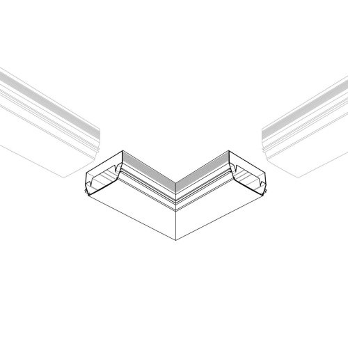 Прямой угол для соединения двух профилей Arlight 041202